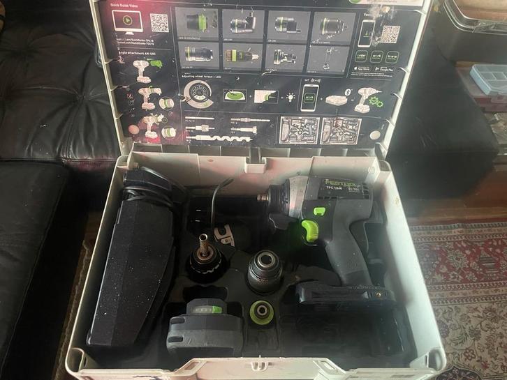 Festool TPC 18/4 Klopboormachine - Complete Set, Doe-het-zelf en Verbouw, Gereedschap | Boormachines, Gebruikt, Boor- en Schroefmachine