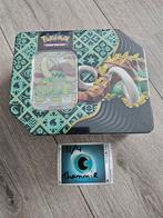 Pokémon USA tin Paldean fates Great tusk, Nieuw, Foil, Booster, Ophalen