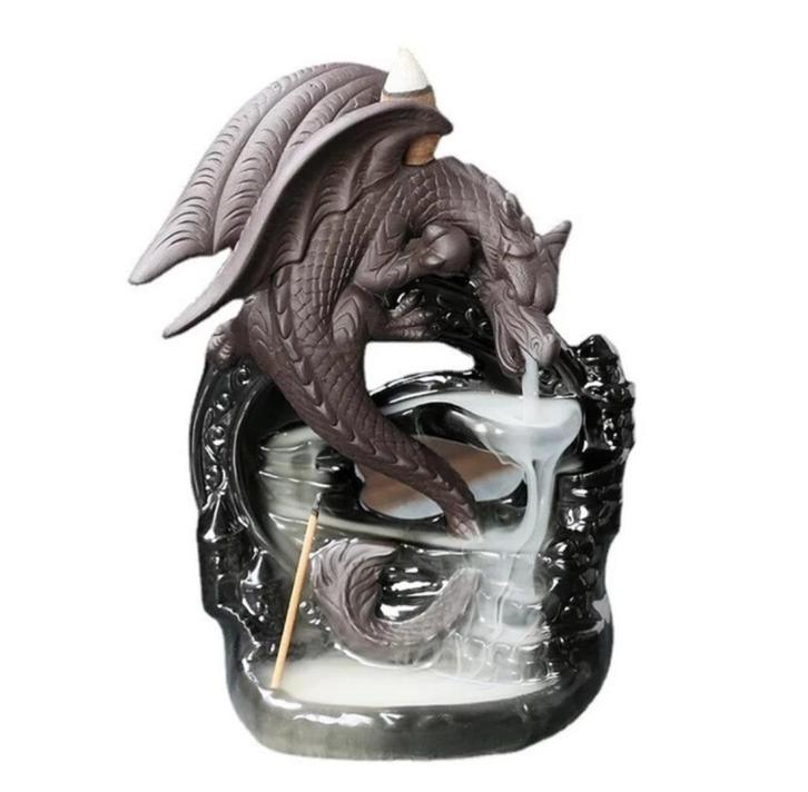 Draak Wierook Houder Beeldje Waterval, Huis en Inrichting, Woonaccessoires | Kandelaars en Kaarsen, Nieuw, Kandelaar, Minder dan 25 cm