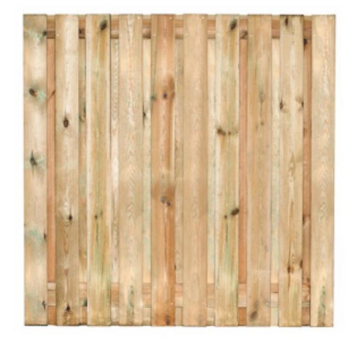 Tuinscherm Geïmpregneerd 21 planks 180x180cm, Tuin en Terras, Tuinschermen, Nieuw, Hout, 150 tot 200 cm, 150 tot 200 cm, Ophalen of Verzenden