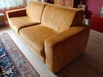 Nette velvet bank met okergele/goudbruine/mosterdkleur, Ophalen, Gebruikt, Stof, Velvet