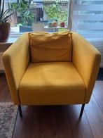 Gratis af te halen Ikea Ekero Stoel - Geel, Huis en Inrichting, Fauteuils, Ophalen, Gebruikt, Minder dan 75 cm, Stof