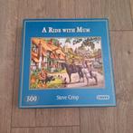 Gibsons puzzel 500 stukjes A Ride with Mom, Hobby en Vrije tijd, Denksport en Puzzels, Ophalen of Verzenden, Zo goed als nieuw