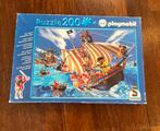 Puzzel Playmobil piratenschip 200 stukjes, Ophalen of Verzenden, Meer dan 50 stukjes, Zo goed als nieuw, 6 jaar of ouder