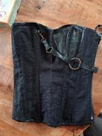 Zwarte korset met details, Onbekend, Ophalen of Verzenden, Zwart, Body of Korset