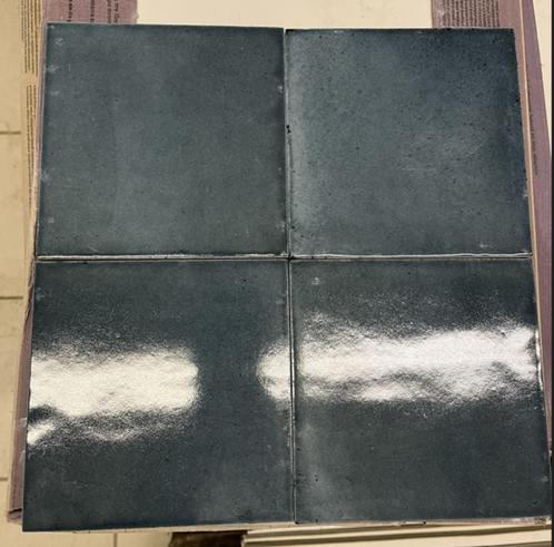 Tegel Marazzi Rice Blue Lux 15x15, Doe-het-zelf en Verbouw, Tegels, Nieuw, Wandtegels, Keramiek, Minder dan 20 cm, Minder dan 20 cm