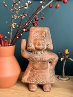 Terracotta antropomorf sculptuur - Zuid-Amerika Mexico 1970, Antiek en Kunst, Kunst | Beelden en Houtsnijwerken, Ophalen of Verzenden
