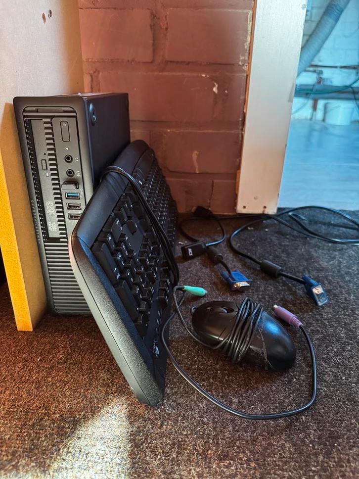 HP EliteDesk 800 G1 USDT - Desktop PC, Computers en Software, Desktop Pc's, Gebruikt, Onbekend, SSD, 8 GB, Met videokaart, Ophalen of Verzenden