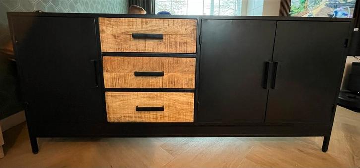 Mango houten dressoir kast - zo goed als nieuw!, Huis en Inrichting, Kasten | Televisiemeubels, Zo goed als nieuw, Minder dan 100 cm