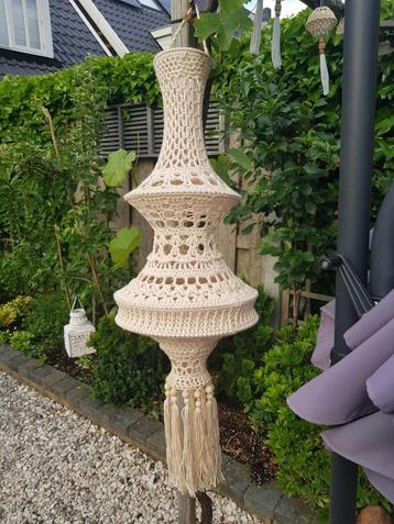 gehaakte kroonluchter voor tuin,balkon ,veranda of in huis beschikbaar voor biedingen