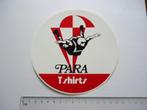 sticker oud PARA T SHIRT parachute groot strip pop retro, Verzenden, Zo goed als nieuw, Bedrijf of Vereniging