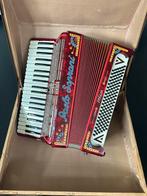 Paolo Soprani accordeon Rood, Muziek en Instrumenten, Accordeons, Gebruikt, Ophalen