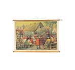 Educatieve Oude Schoolplaat De Hervorming Hagepreek 94x65cm, Ophalen of Verzenden, Geschiedenis