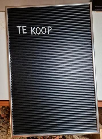 Letterbord / Memobord - Zwart beschikbaar voor biedingen