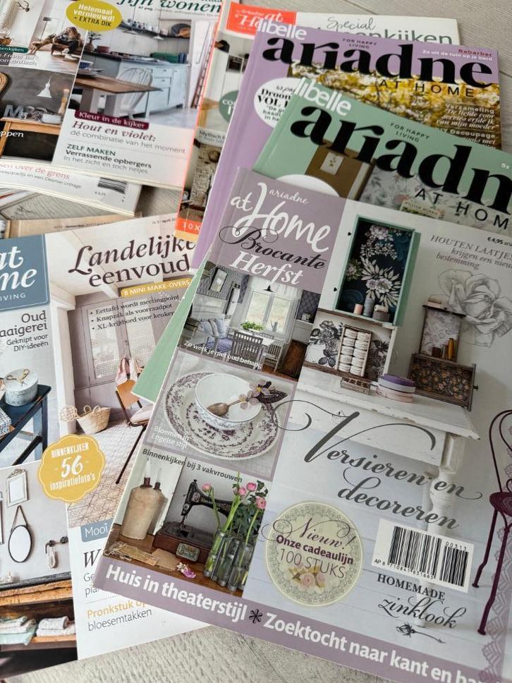 Ariadne at home  (Living)  18 stuks - tijdschriften oa 2025, Boeken, Tijdschriften en Kranten, Zo goed als nieuw, Overige typen