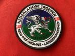 Badge van de NL Troepen o,a Seedorf enz, met velro, Ophalen of Verzenden, Marechaussee, Nederland, Embleem of Badge