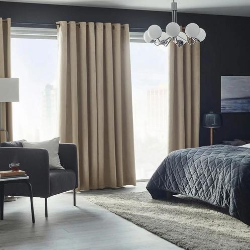 Ikea BIRTNA blokgordijn, nieuw, 145x300 cm, beige, Huis en Inrichting, Stoffering | Gordijnen en Lamellen, Nieuw, 200 cm of meer