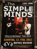 Poster concert door The ex- Simple Minds in Duitsland 2012, Verzamelen, Ophalen of Verzenden, Poster, Artwork of Schilderij, Zo goed als nieuw