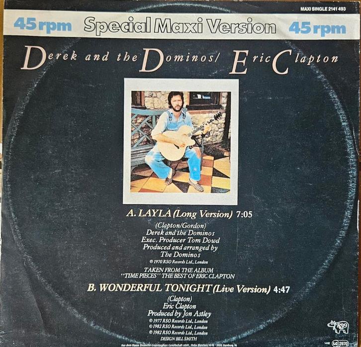 Derek & The Domino's - Layla / Clapton - Wonderful Tonight, Cd's en Dvd's, Vinyl | Overige Vinyl, Gebruikt, 12 inch, Ophalen of Verzenden