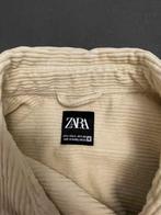 Zara Beige Corduroy Overhemd - Maat L, Kleding | Heren, Ophalen of Verzenden, Zo goed als nieuw, Maat 52/54 (L), Beige