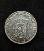 2 1/2 gulden Wilhelmina zilver 1933, Postzegels en Munten, Munten | Nederland, Ophalen of Verzenden, Koningin Wilhelmina, 2½ gulden