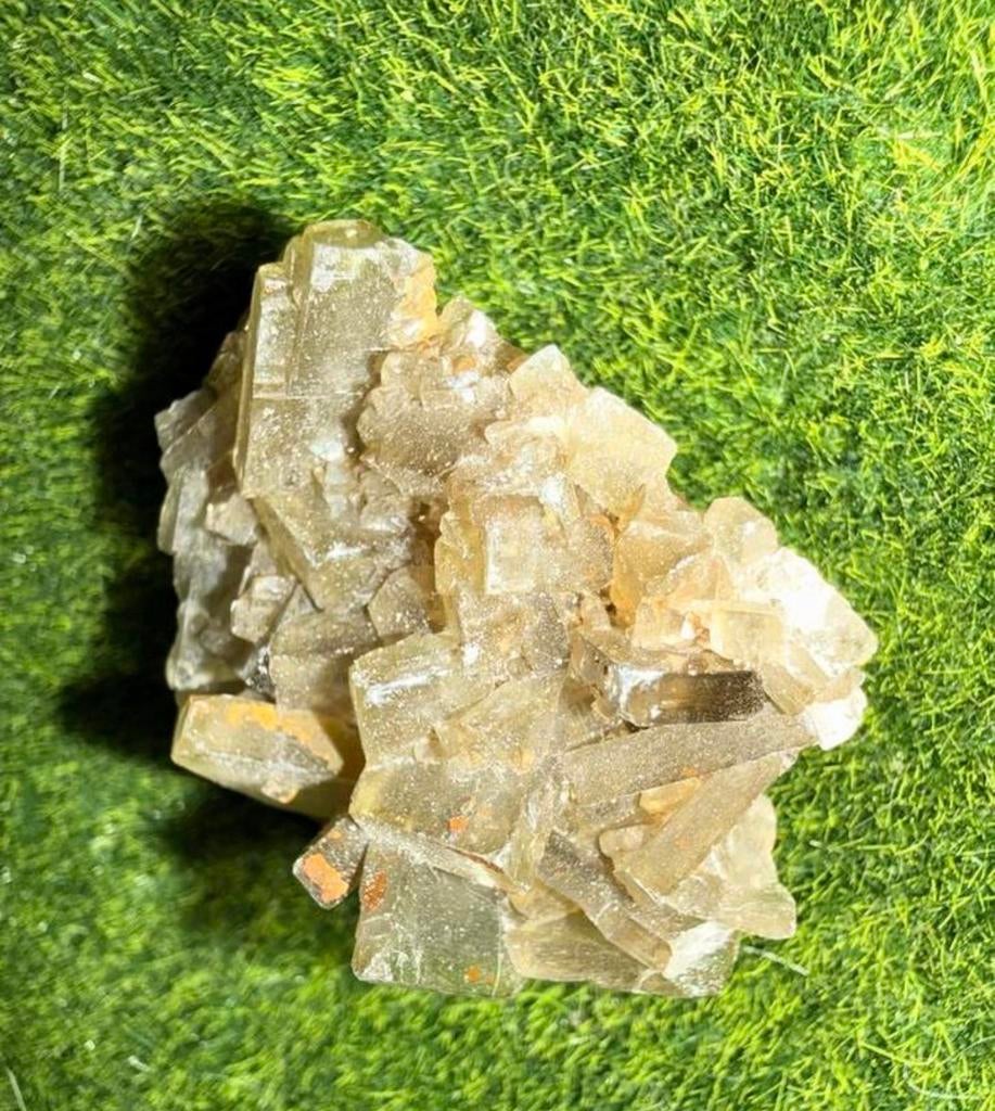 Zeldzaam Varitina Kristal - Kubusvormige Structuren, Ophalen of Verzenden, Mineraal