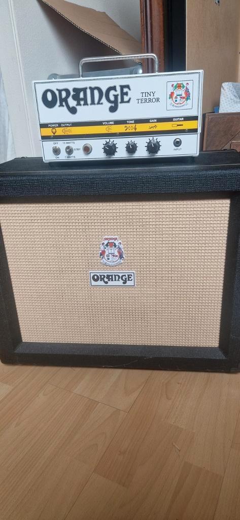 Orange tiny terror head met cab, Muziek en Instrumenten, Versterkers | Bas en Gitaar, Zo goed als nieuw, Minder dan 50 watt, Ophalen