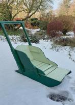 Oude houten duwslee, Ophalen, Rugleuning, Gebruikt, Hout