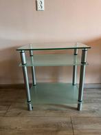 Glazen TV of LP Meubel - 60x38x66 cm, Huis en Inrichting, Kasten | Televisiemeubels, Ophalen, 50 tot 100 cm, Minder dan 100 cm