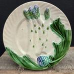 Antiek Majolica Bord Asperges, Salins, Antiek en Kunst, Antiek | Schalen, Ophalen of Verzenden