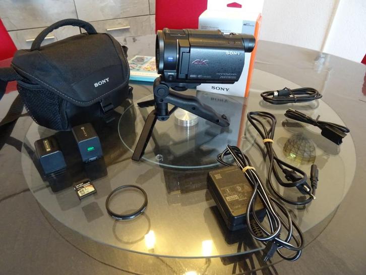 Sony Handycam FDR-AX33 4K Ultra HD-camcorder, Audio, Tv en Foto, Videocamera's Digitaal, Zo goed als nieuw, Band, Disc of Geheugen