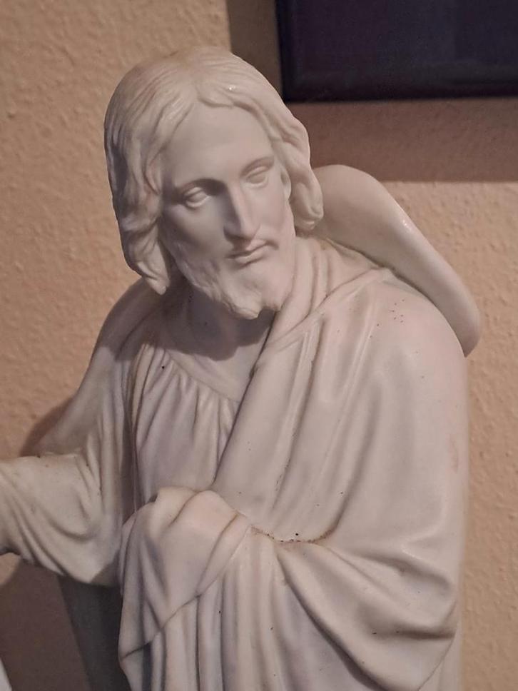 Thorvaldsen Apostel James de Meerdere Religie B&G Bisque, Antiek en Kunst, Kunst | Beelden en Houtsnijwerken, Ophalen of Verzenden