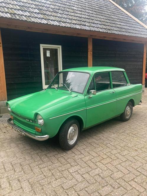 DAF 33 0.7 Comfort AUT 1974 Groen, Auto's, Oldtimers, Particulier, Benzine, Hatchback, Automaat, Origineel Nederlands, Groen, Zwart