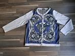 Shirt-cardigan Margittes, met pure zijde, 44, Kleding | Dames, Ophalen of Verzenden, Zo goed als nieuw, Maat 42/44 (L), Blauw