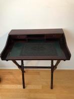 Vintage Houten Bureau - Donkerhout  Stijl, Ophalen, Gebruikt