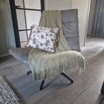 Draaiende fauteuil van leer, Ophalen, Gebruikt, Modern, 50 tot 75 cm