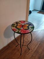 Bijzettafel, Minder dan 55 cm, Metaal of Aluminium, Rond, Ophalen