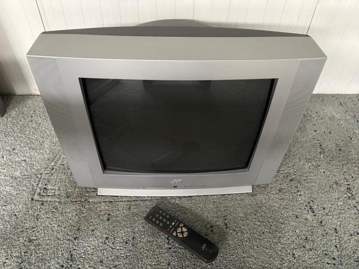 JVC 21 inch CRT tv + remote, Audio, Tv en Foto, Vintage Televisies, Gebruikt, 40 tot 60 cm, Overige merken, Ophalen of Verzenden
