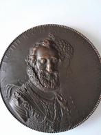 Bronzen penning Henri IV Marie Medici birth enz., Ophalen of Verzenden, Overige landen