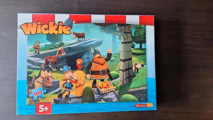 Wicky de Viking Puzzel - 100 Stukjes, Kinderen en Baby's, Speelgoed | Kinderpuzzels, Zo goed als nieuw, 4 tot 6 jaar, Meer dan 50 stukjes