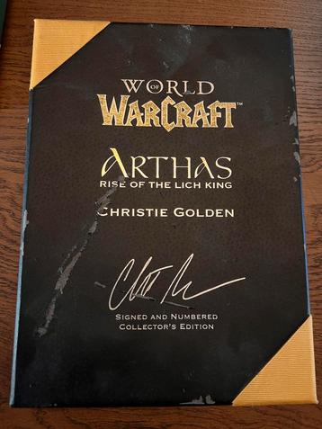 World of Warcraft Arthas signed numbered by Christie Golden beschikbaar voor biedingen