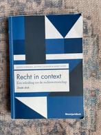 Jeanne Gaakeer - Recht in context, Boeken, Gelezen, Ophalen of Verzenden, Jeanne Gaakeer; Marc Loth; Sanne Taekema