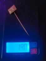 Exclusieve 18k gouden lapel pin (speld) met Audi + VW logo, Ophalen of Verzenden, Gebruikt, Merk, Speldje of Pin