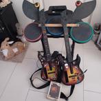 Nintendo wii Rockband/drumstel + 2x gitaar guitar hero 85€, Spelcomputers en Games, Muziek, Gebruikt, Ophalen of Verzenden, 3 spelers of meer