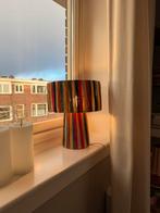 Raffia kleurrijke tafellamp, Ophalen of Verzenden, Minder dan 50 cm