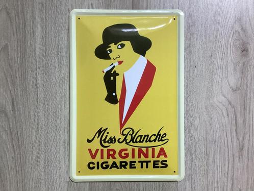 Vintage Virginia Miss Blanche reclame bord (geen emaille), Verzamelen, Merken en Reclamevoorwerpen, Zo goed als nieuw, Reclamebord