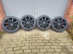 17" Zwarte Mini R121 Conical Spoke /4 Bridgestone banden 19", Ophalen, Gebruikt, Banden en Velgen, 17 inch