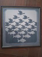 Borduurwerk naar Eschers ‘Lucht en water’ *eureka*, Hobby en Vrije tijd, Borduren en Borduurmachines, Ophalen of Verzenden, Zo goed als nieuw