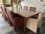 Acht eetkamerstoelen op wieltjes, Ophalen, Gebruikt, Vier