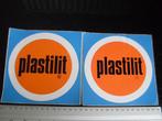 2x sticker plastilit logo, Verzenden, Zo goed als nieuw, Merk